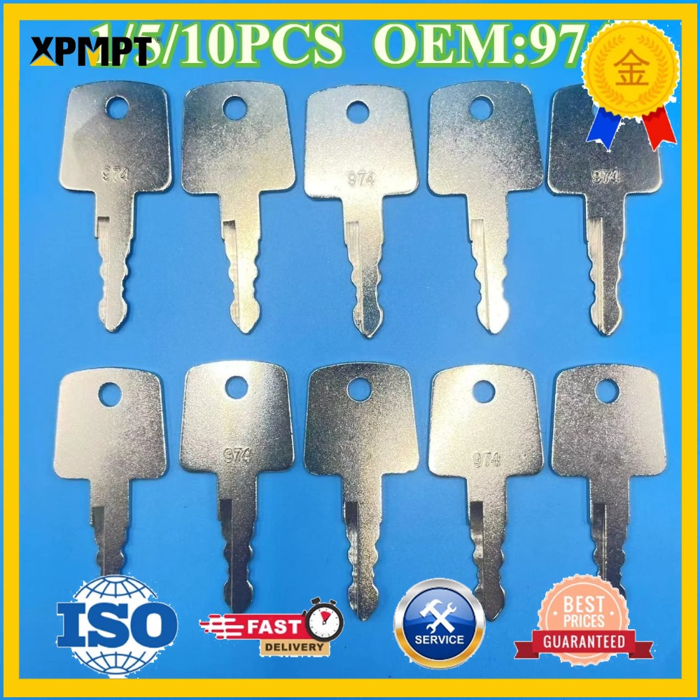 Heavy Equipment Rollers - 1/5/10pcs 974 Sakai Roller Ignition Keys