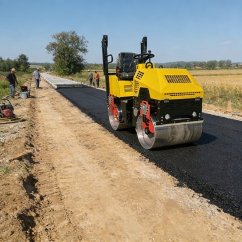 Heavy Equipment Rollers - Single Drum Road Roller Vibratory Compactor