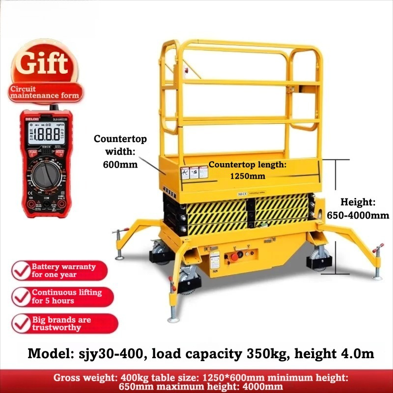 Rise 2m 4m Hydraulic Scissor L - Scissor Lift Table Hydraulic ulasan dan harga