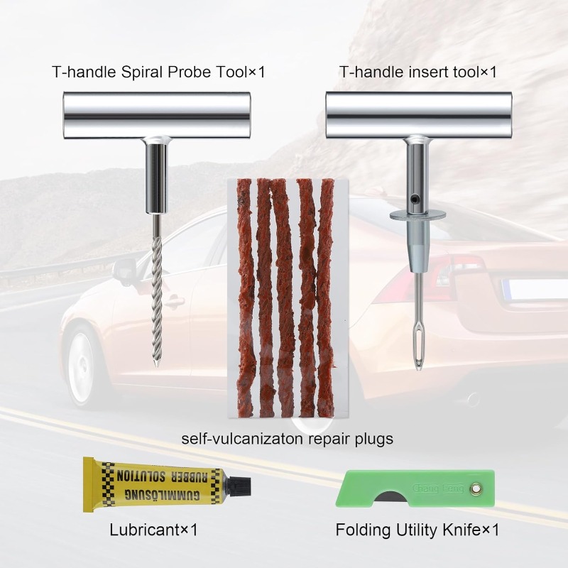 1Set Tire Repair Kit with Plug - Heavy Equipment Repair ulasan dan harga