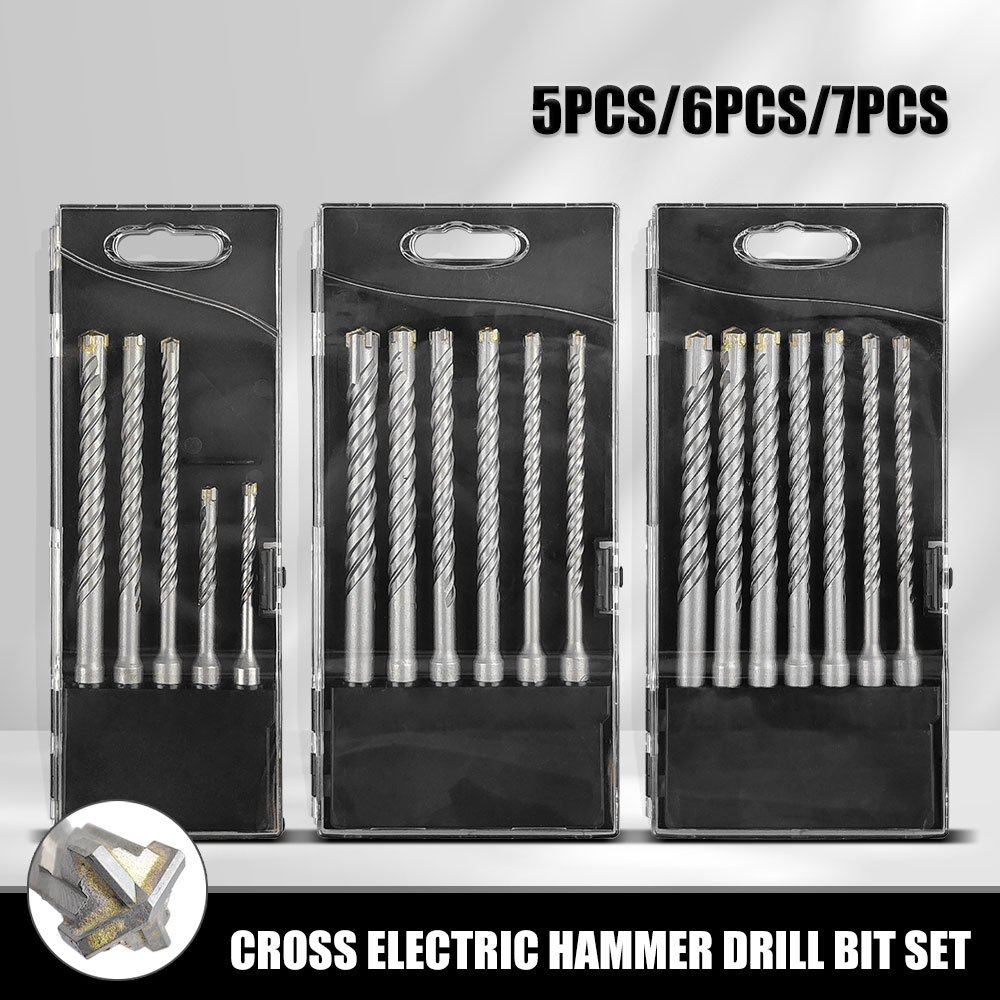 5/6/7pcs 110mm 160mm SDS Plus  - Concrete Breaker Demolition ulasan dan harga