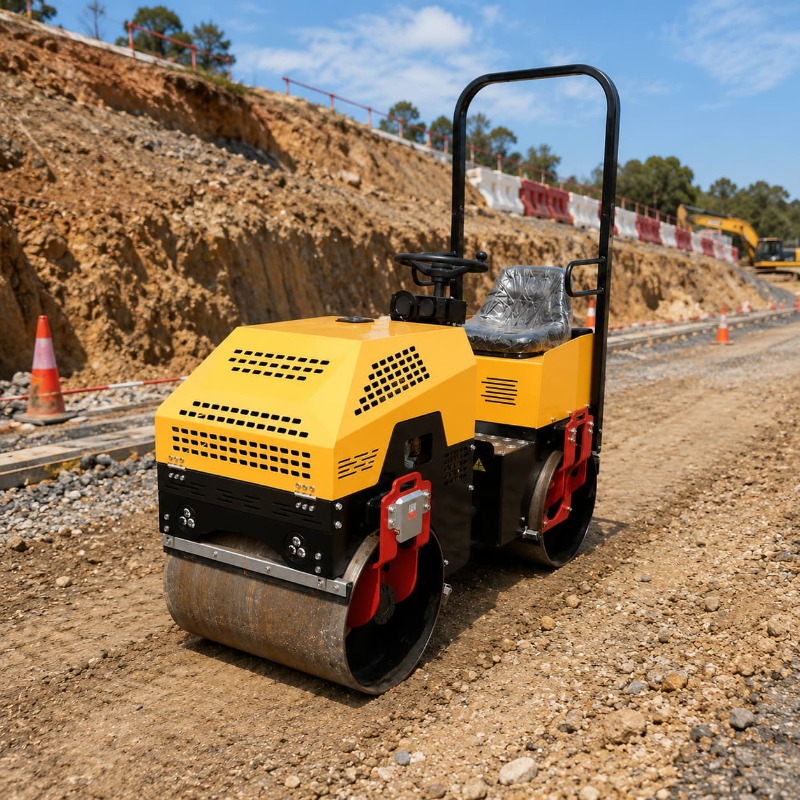 Double Drum Vibratory Road Rol - Heavy Equipment Rollers ulasan dan harga