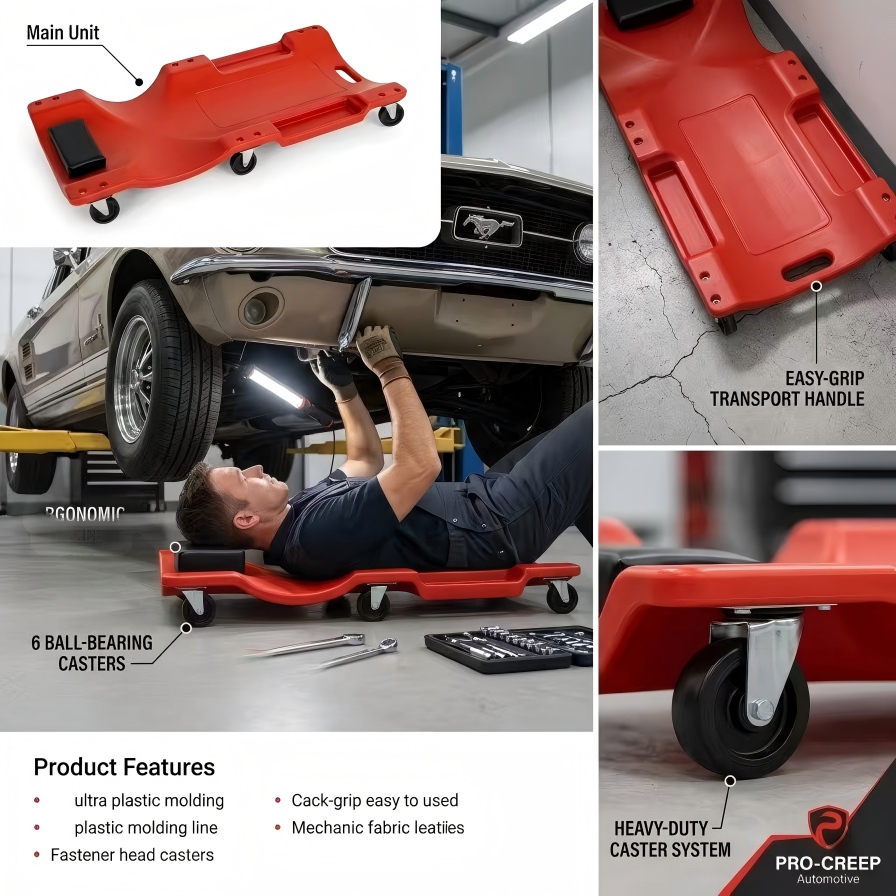 40'' 6-Wheel Heavy Duty Mechan - Heavy Equipment Repair ulasan dan harga