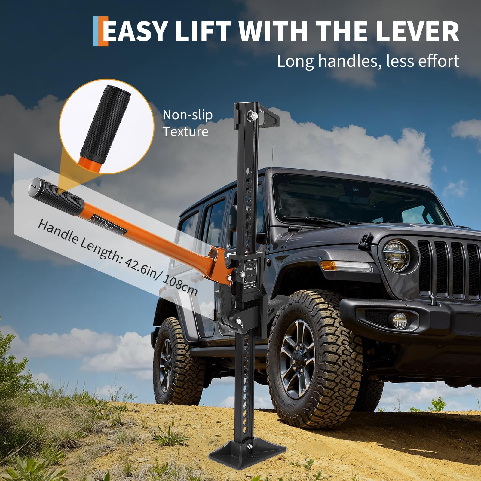 3.5 Ton High Lift Farm Jack 20 - Heavy Equipment Jack ulasan dan harga