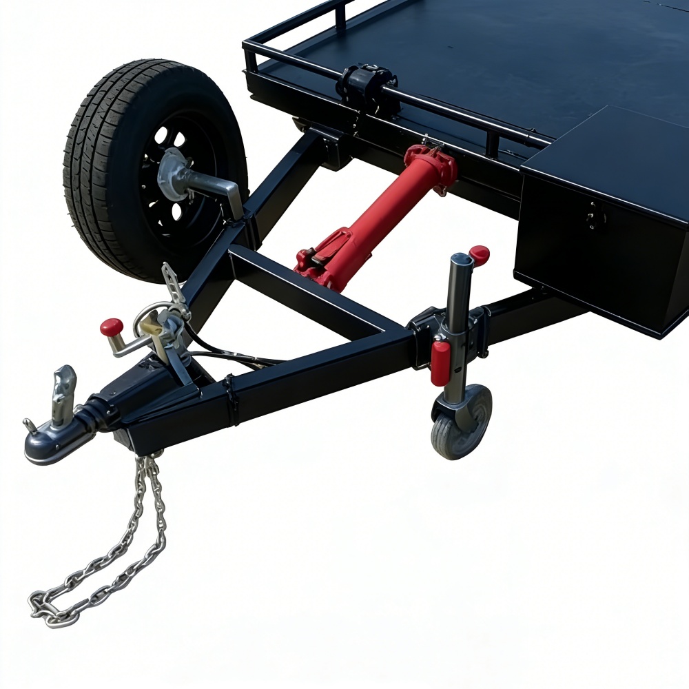 Heavy-Duty Double Axle Steel C - Heavy Equipment Hauler ulasan dan harga