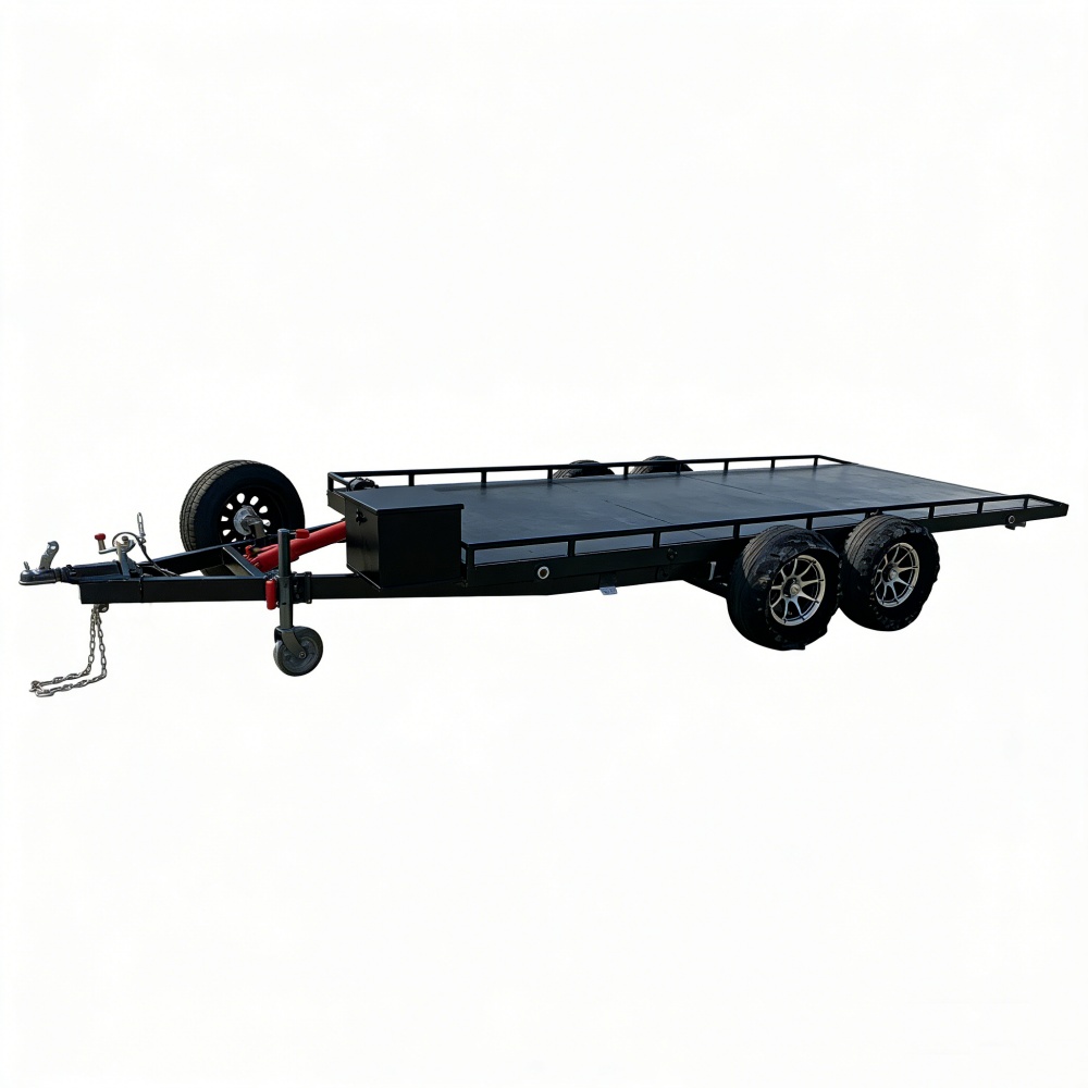 Heavy-Duty Double Axle Steel C - Heavy Equipment Hauler ulasan dan harga