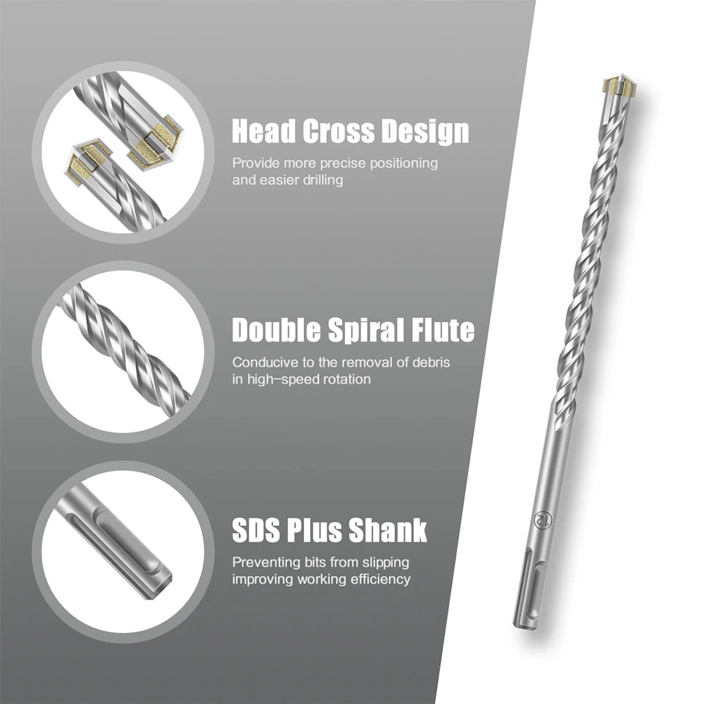 Drill Bit Set 7 Pieces, Concre - Concrete Breaker Demolition ulasan dan harga