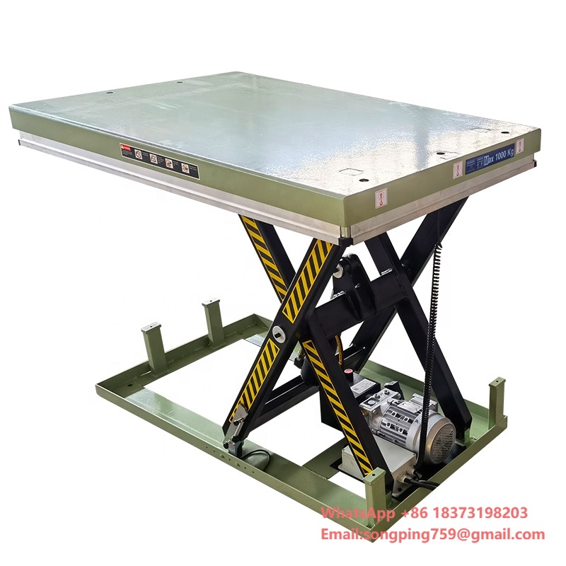 1T Electric Lifting Table Hydr - Scissor Lift Table Hydraulic ulasan dan harga